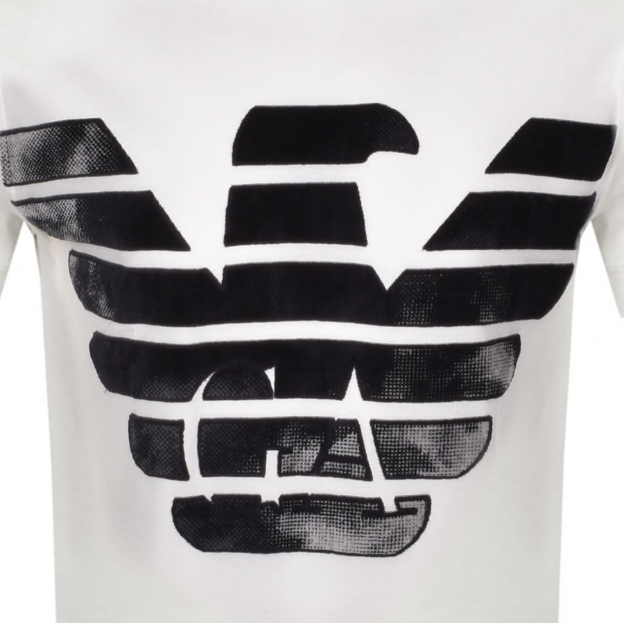 Alternative Image for ProductEmporio Armani Logo Crew Neck T Shirt White3